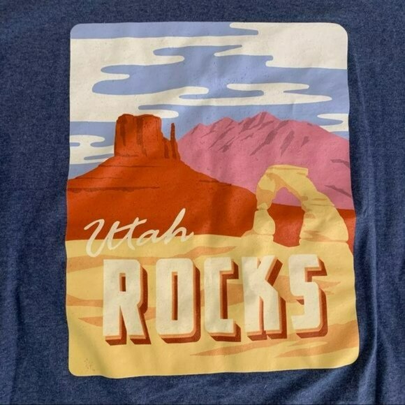 Utah rocks utah history day 2016 short sleeve shirt in blue - M - Picture 2 of 8
